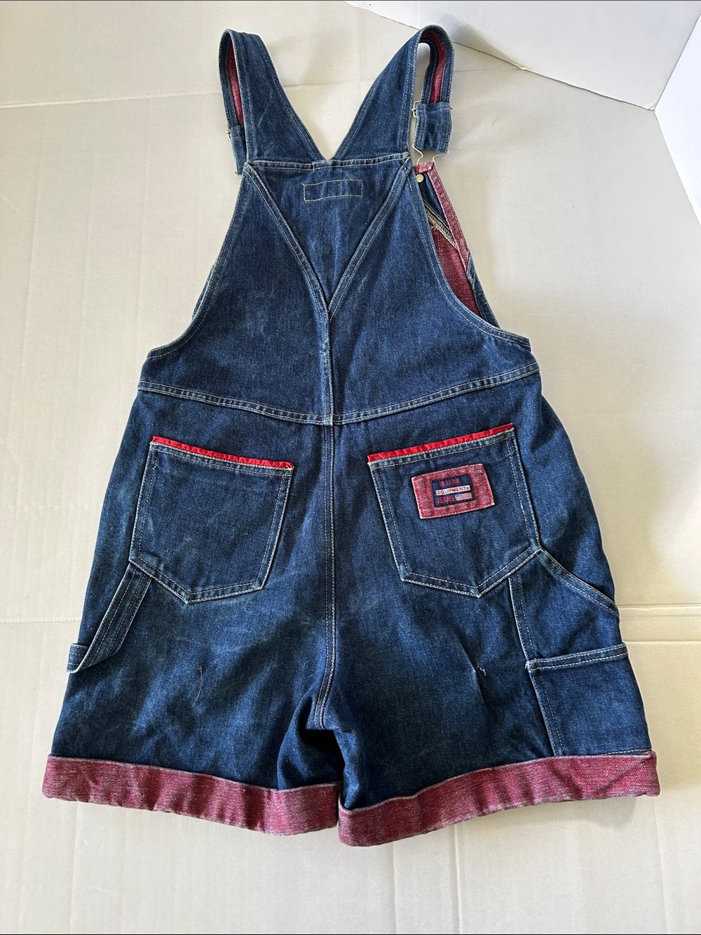 B.U.M. EQUIPMENT RARE VINTAGE SHORT CARPENTER STYLE OVERALLS SIZE S - Picture 6 of 12